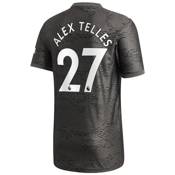 Camiseta Manchester United NO.27 Alex Telles Replica Segunda Ropa 2020/21 Negro